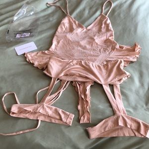 Laina Rauma Cuddle retro teddy & cuddle garter both nuzzle color and size XL